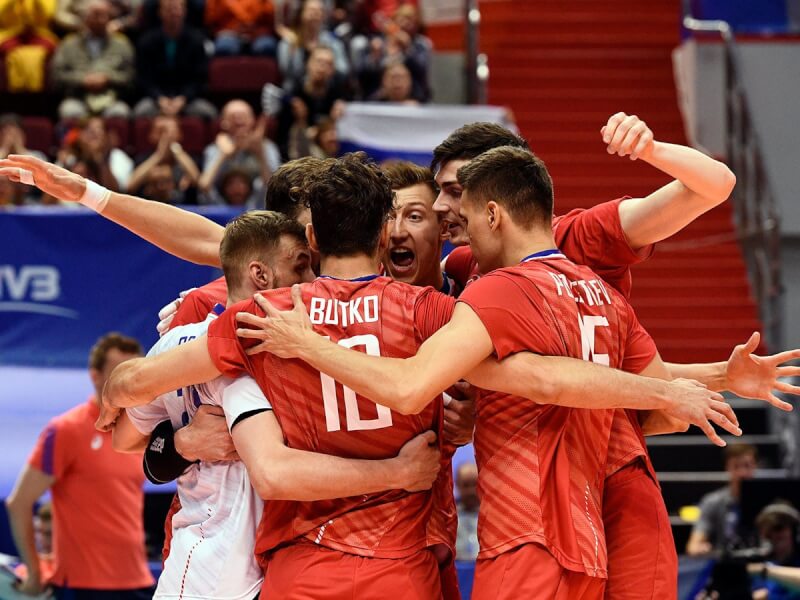 кузбасские волейболисты в составе сборной России одержали победу над Турцией